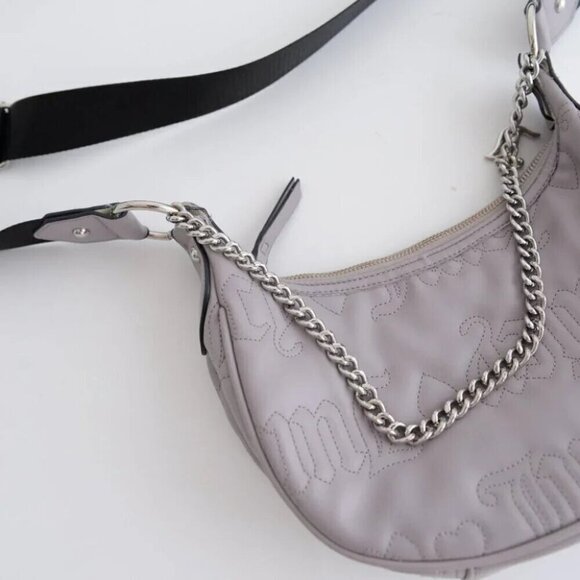 Vintage Juice Grey Crossbody Handbag Purse - Picture 5 of 13